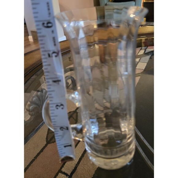 Set Of 2 Irish Ribbed coffee glass mugs  Delicate - Picture 3 of 4